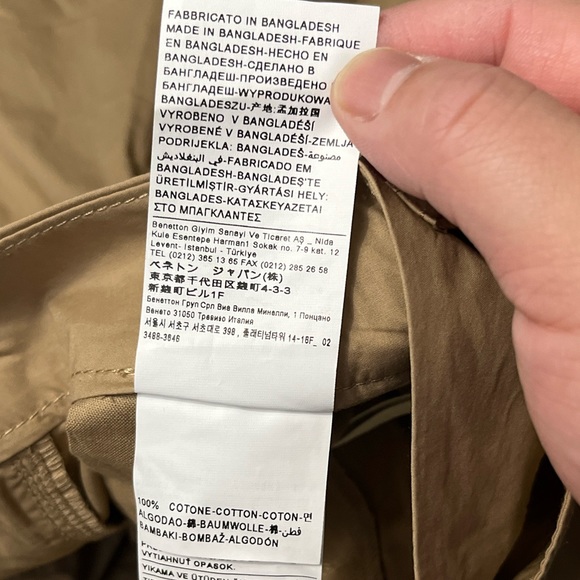 NWT - United Colors of Benetton Women’s Urban Safari Shorts - US Size 4 - Picture 10 of 10